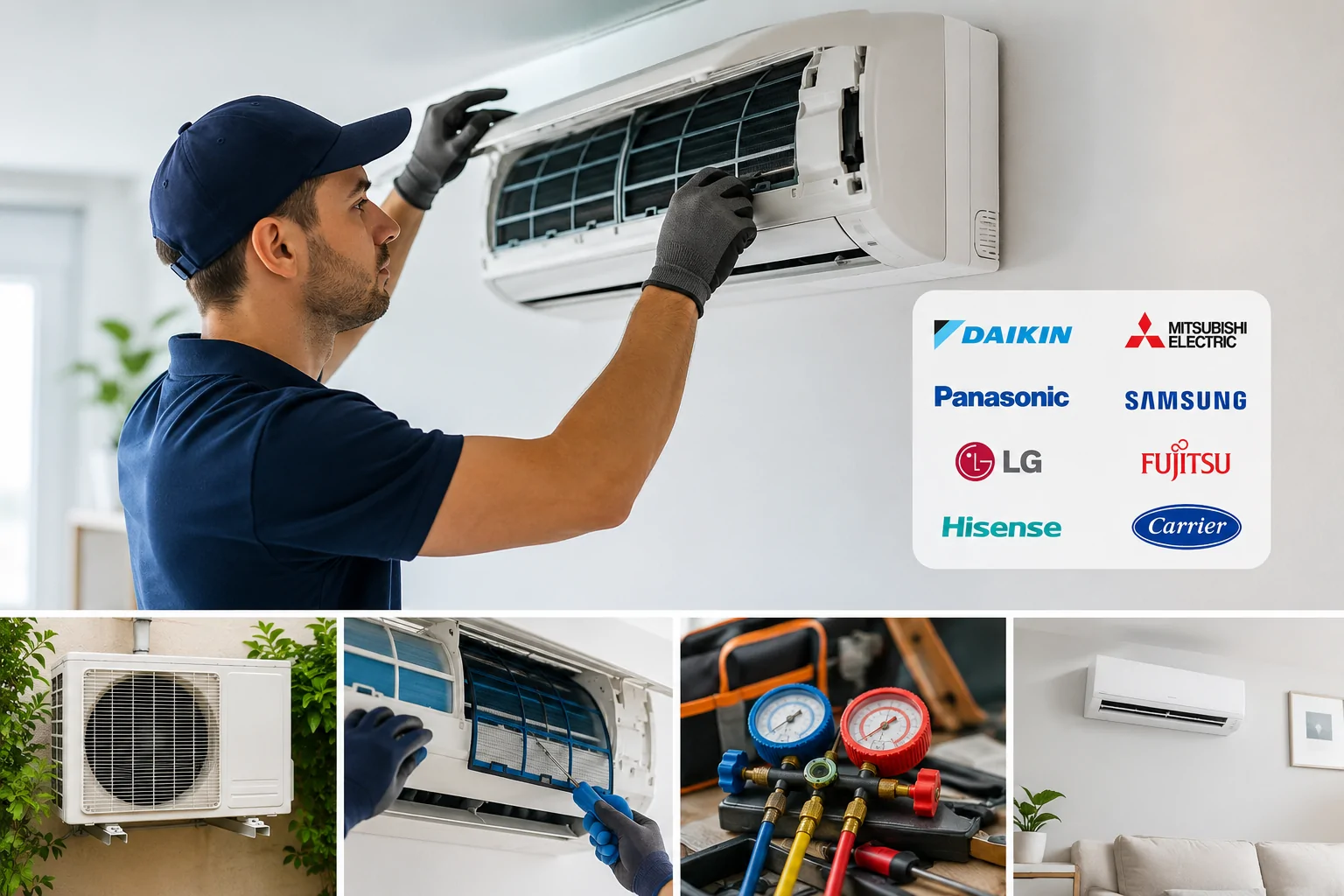 Encuentra un servicio que ofrezca mantenimiento y reparacion para todas las marcas de aire acondicionados - Encuentra un servicio que ofrezca mantenimiento y reparaci&oacute;n para todas las marcas de aire acondicionados